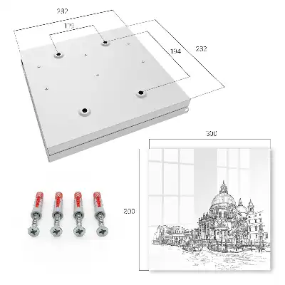 Wall mounted key box Venice gondola lines