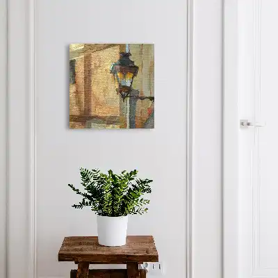 Key cabinet Retro lamp with a warm background