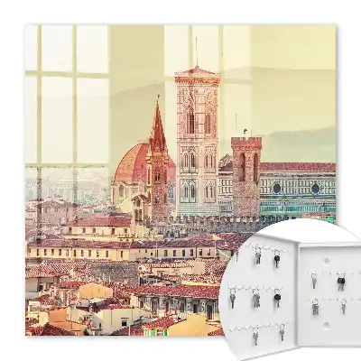 Wall mounted key cabinet The urban elegance of classic buildings