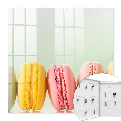 Key cabinet Colorful delicacies in a pastel background