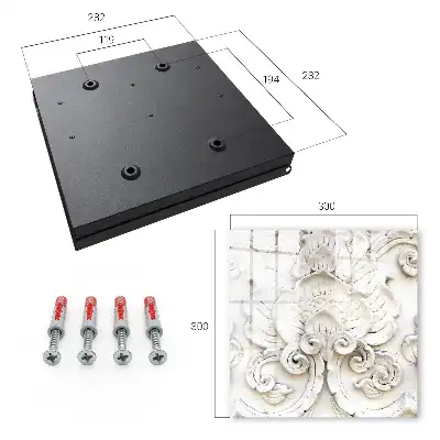 Wall mounted key box Floral ornaments with a motif