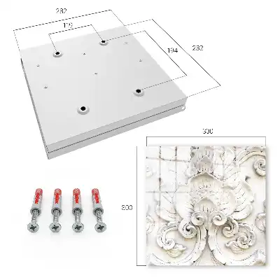 Wall mounted key box Floral ornaments with a motif