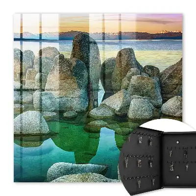Decorative key box Mountain tranquility sunset