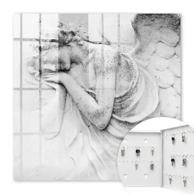 Key box for home Angelic relief of an angel in marble