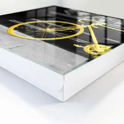 Key box for home A yellow bike in a black and white background