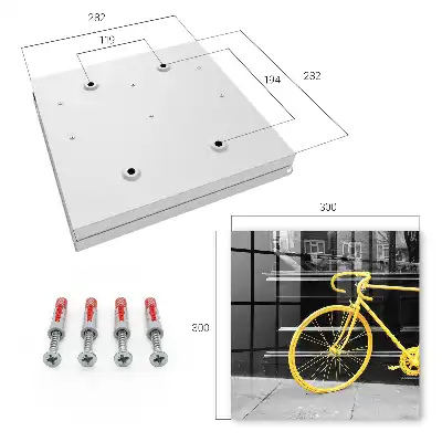 Key box for home A yellow bike in a black and white background