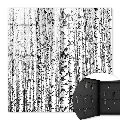 Decorative key box Birch forest