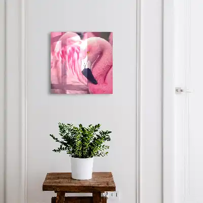 Wall mounted key cabinet Pink beauty in soft light