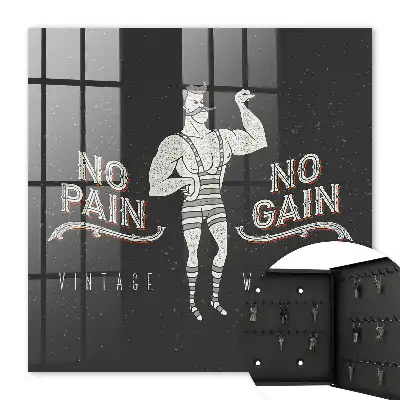 Key box for home Retro strongman motivational inscription