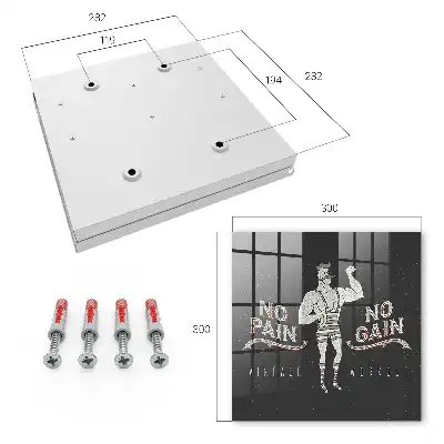Key box for home Retro strongman motivational inscription