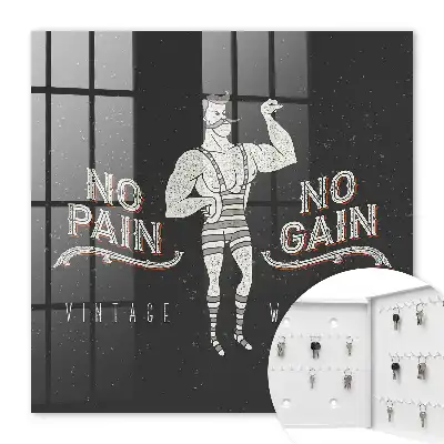 Key box for home Retro strongman motivational inscription