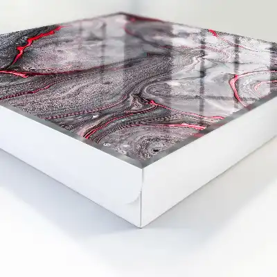 Wall mounted key box A striking abstraction of grey and pink