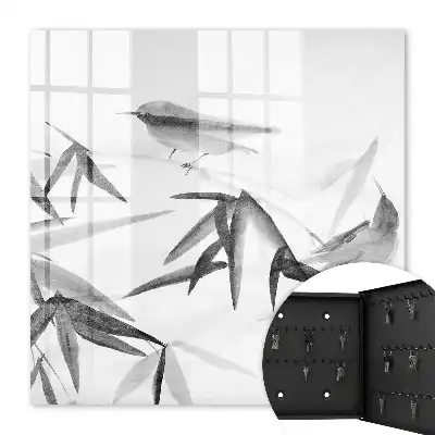 Key box for home Bamboo nature birds