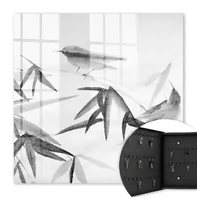 Key box for home Bamboo nature birds