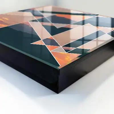 Key cabinet Mountain sunsets enliven the interior
