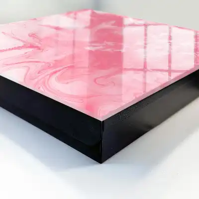 Wall mounted key box The pink zephyr of a dynamic composition