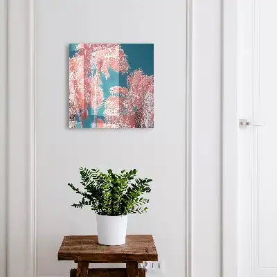Key box for home Tropical composition with blue background