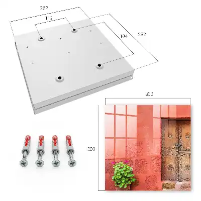 Key cabinet Red facade wooden door
