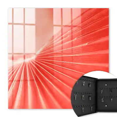 Wall mounted key cabinet The energy of color
