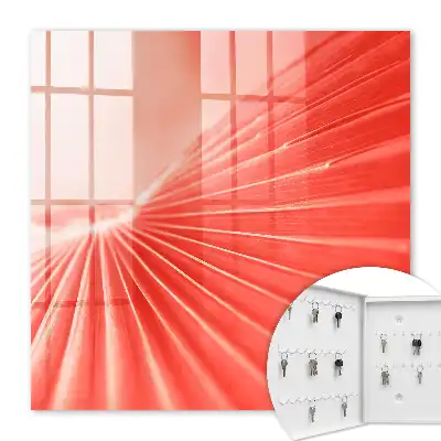 Wall mounted key cabinet The energy of color