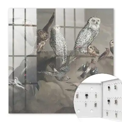 Key cabinet Birds on a picturesque rock