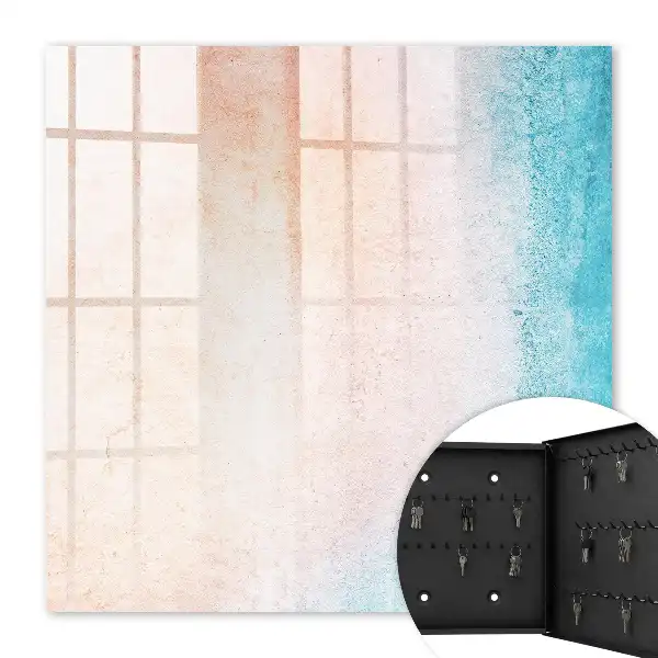 Wall mounted key box Pastel texture gradient structure