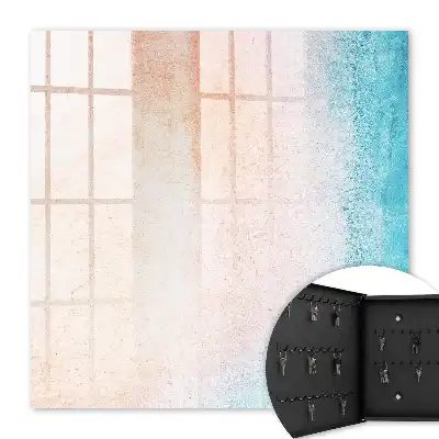 Wall mounted key box Pastel texture gradient structure