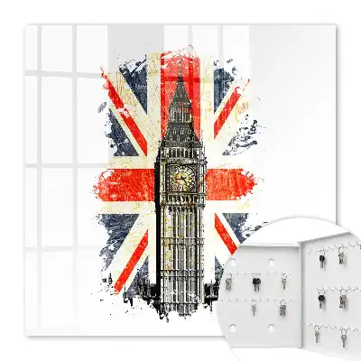 Key box for home British flag symbol