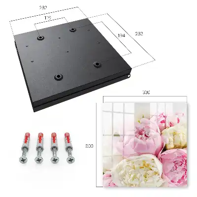 Decorative key box Pastel shades of flowers