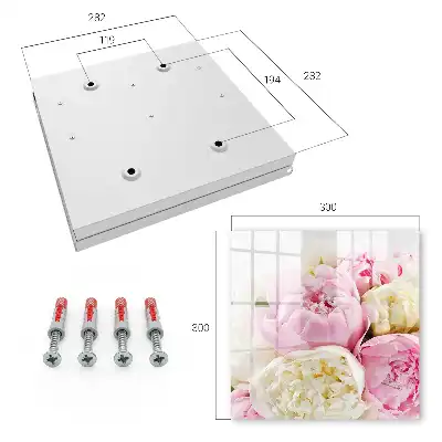 Decorative key box Pastel shades of flowers