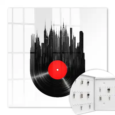Key cabinet Music of the city of vinyl records
