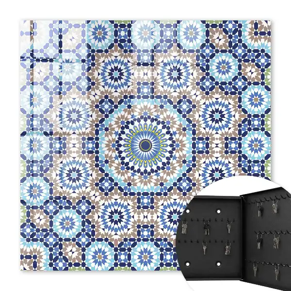 Key box for home Oriental mosaic in geometric patterns
