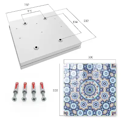 Key box for home Oriental mosaic in geometric patterns