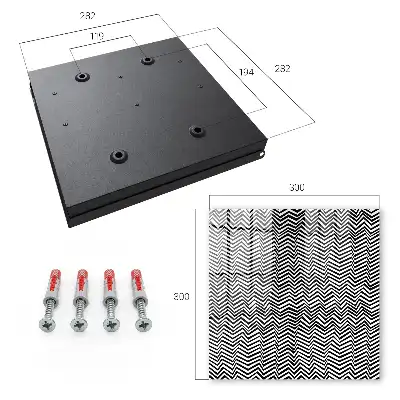 Wall mounted key box Zigzag dynamic contrast lines