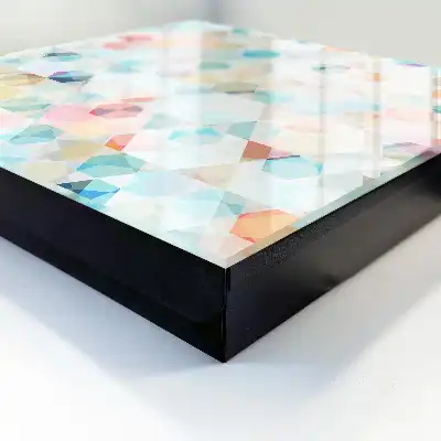 Decorative key box Geometric pastel patterns