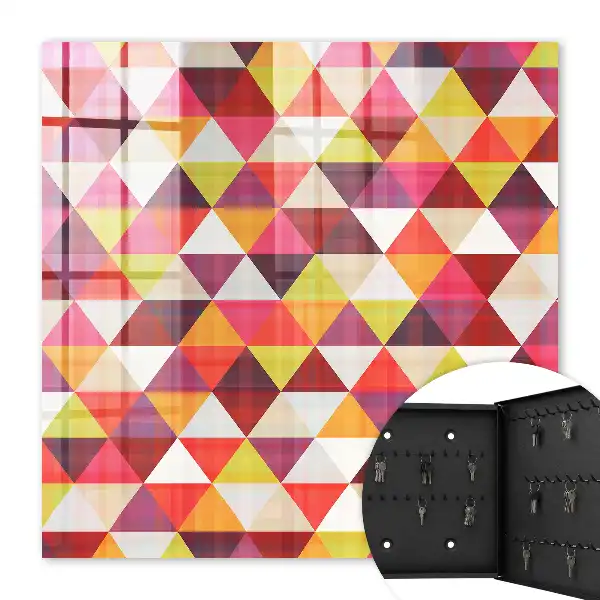 Decorative key box Colorful patterns create dynamics