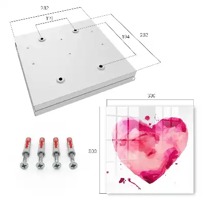 Decorative key box Heart of love energy emotionality