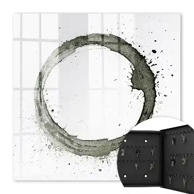 Key cabinet Zen Circle of Paint Splatter