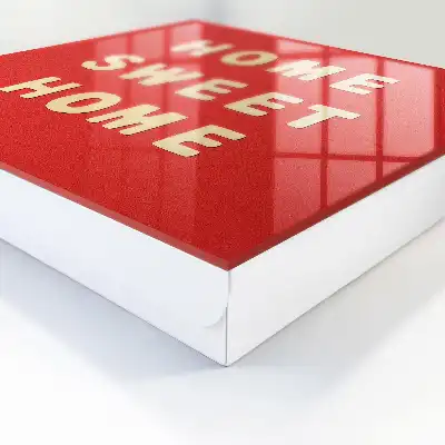 Wall mounted key box Home sweet red in the background