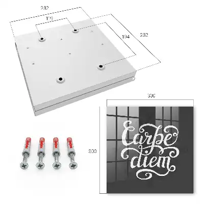 Decorative key box Carpe diem decorative style