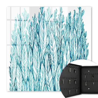 Key box for home Leafy Elegance Blue