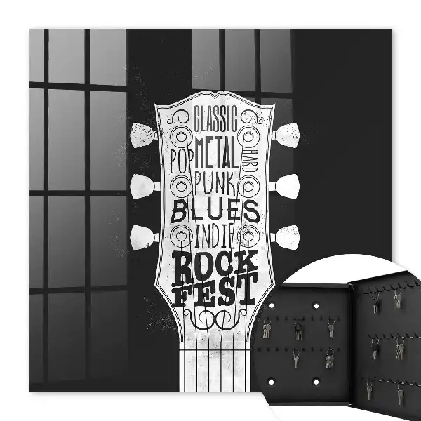 Wall mounted key box Rock fest for fans