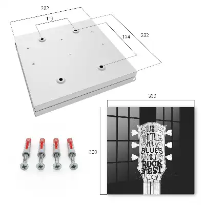 Wall mounted key box Rock fest for fans