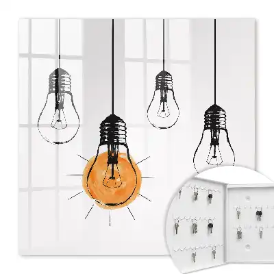 Key box for home Light bulbs creativity simplicity