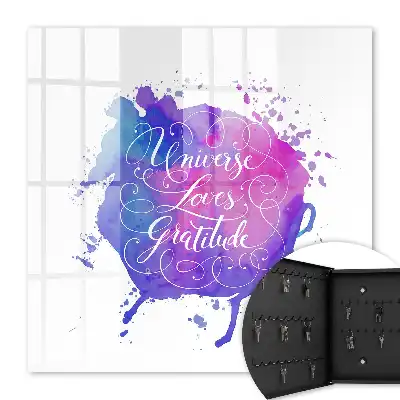 Key cabinet Universe loves gratitude in purple