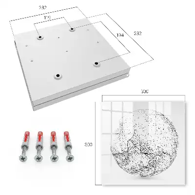 Key box for home Abstract space in black and white