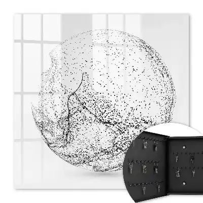 Key box for home Abstract space in black and white