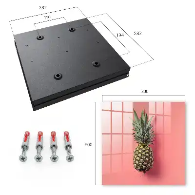 Key box for home Exotic pineapple with pink background