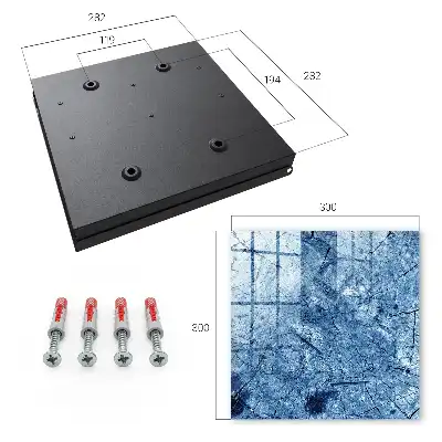 Decorative key box Blue tone texture