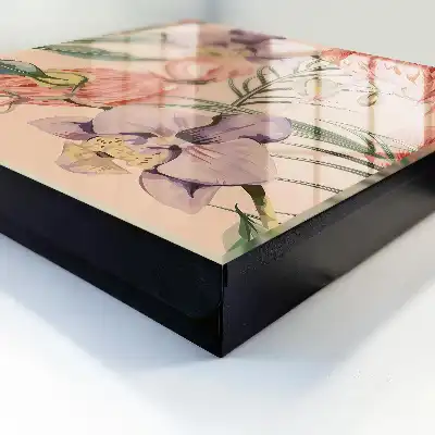 Key box for home Exotic elegance with green leaves
